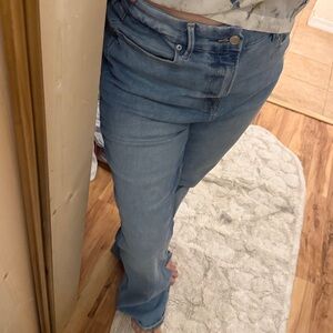 Good American light wash  Blue Flare Jeans